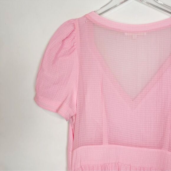 NWT!! LoveShackFancy Hutchinson Powder Pink Maxi Silk Blend Dress Size 4..545$!! - Picture 11 of 14